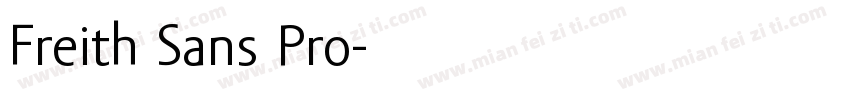 Freith Sans Pro字体转换